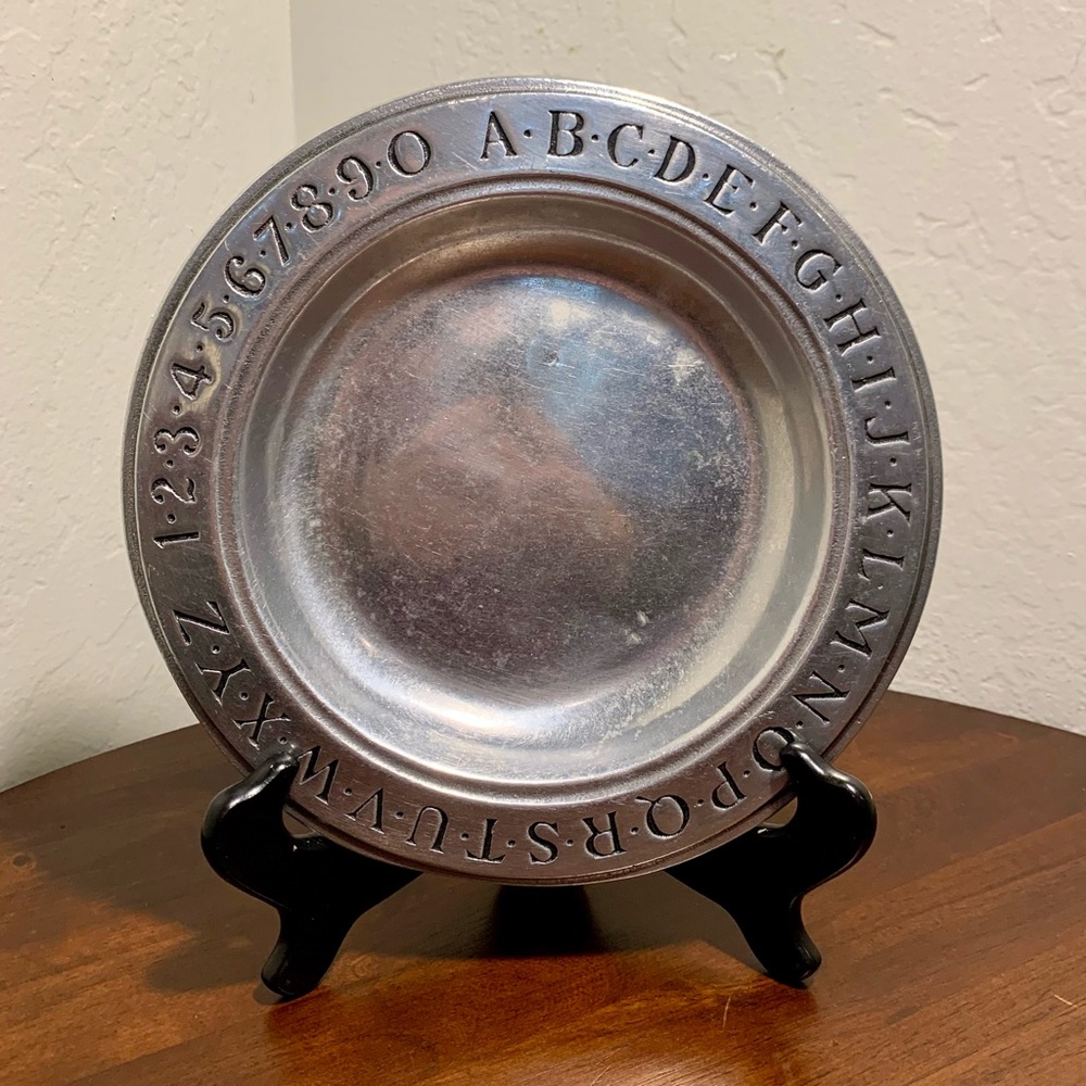 Wilton Pewter Alphabet & Number Plate